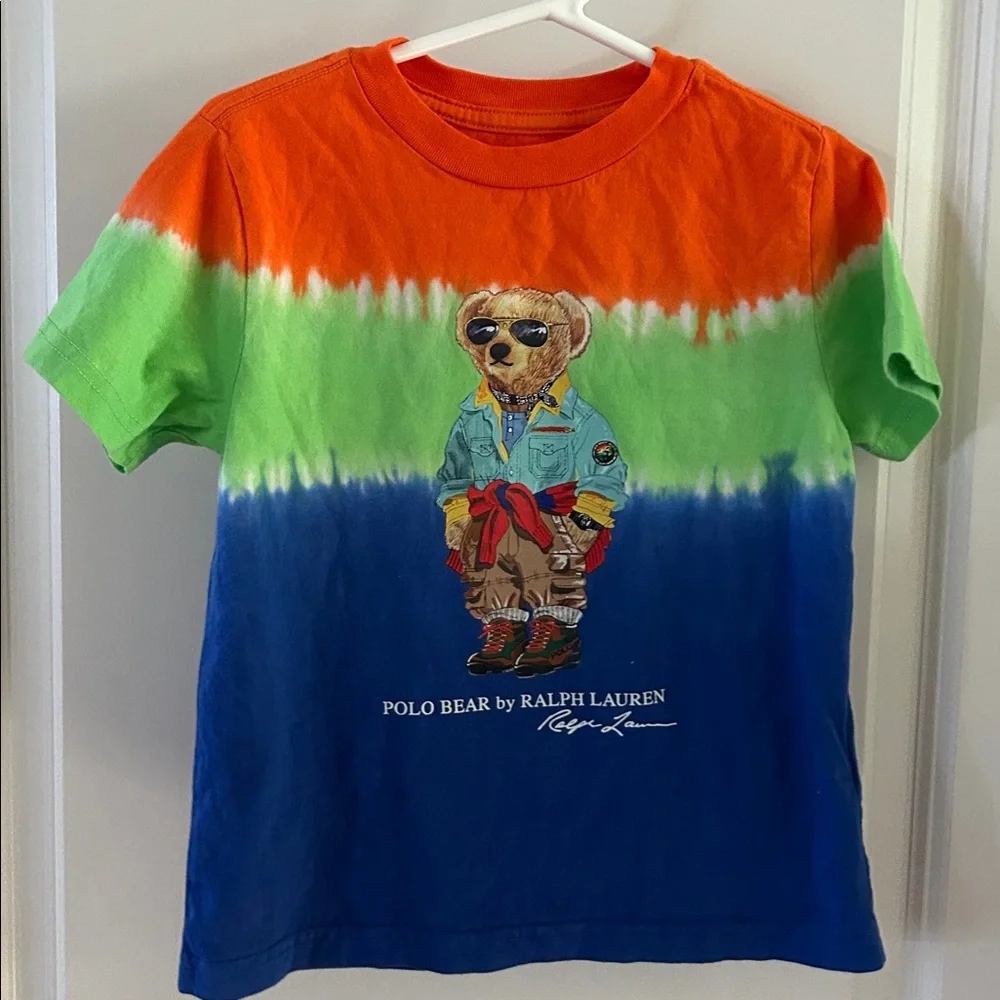 Polo Ralph Lauren Boys' Polo Bear Tie-Dye Cotton Jersey T-Shirt 3